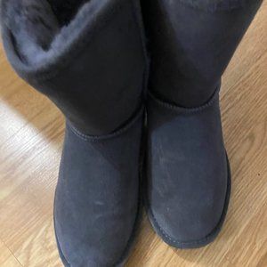 Gray winter boots